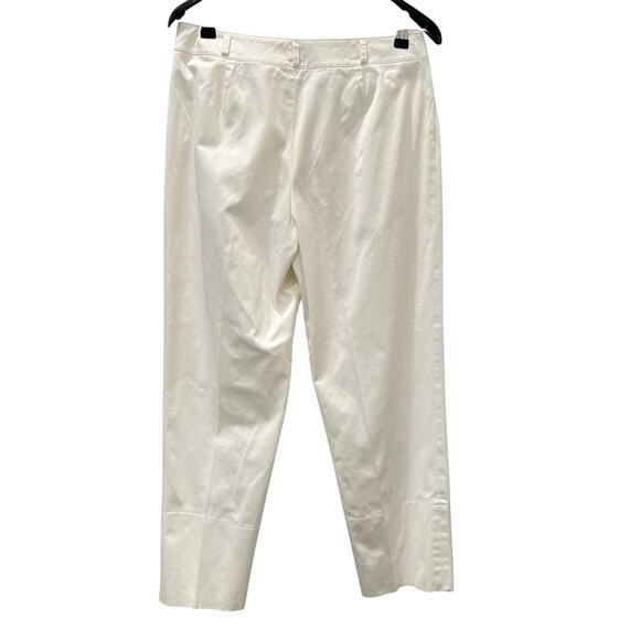 Talbots Collection Petites Womens White Pants Cotton Stretch Size 10 - Picture 7 of 14